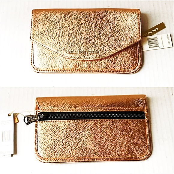 AIMEE KESTENBERG Rose Gold Leather Wallet NWT - Picture 4 of 7